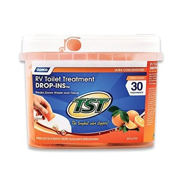 Camco Camco Manufacturing CMC41183 Orange TST Drop-Ins Holding Tank Treatment; 30 Per Bucket CMC41183 - main